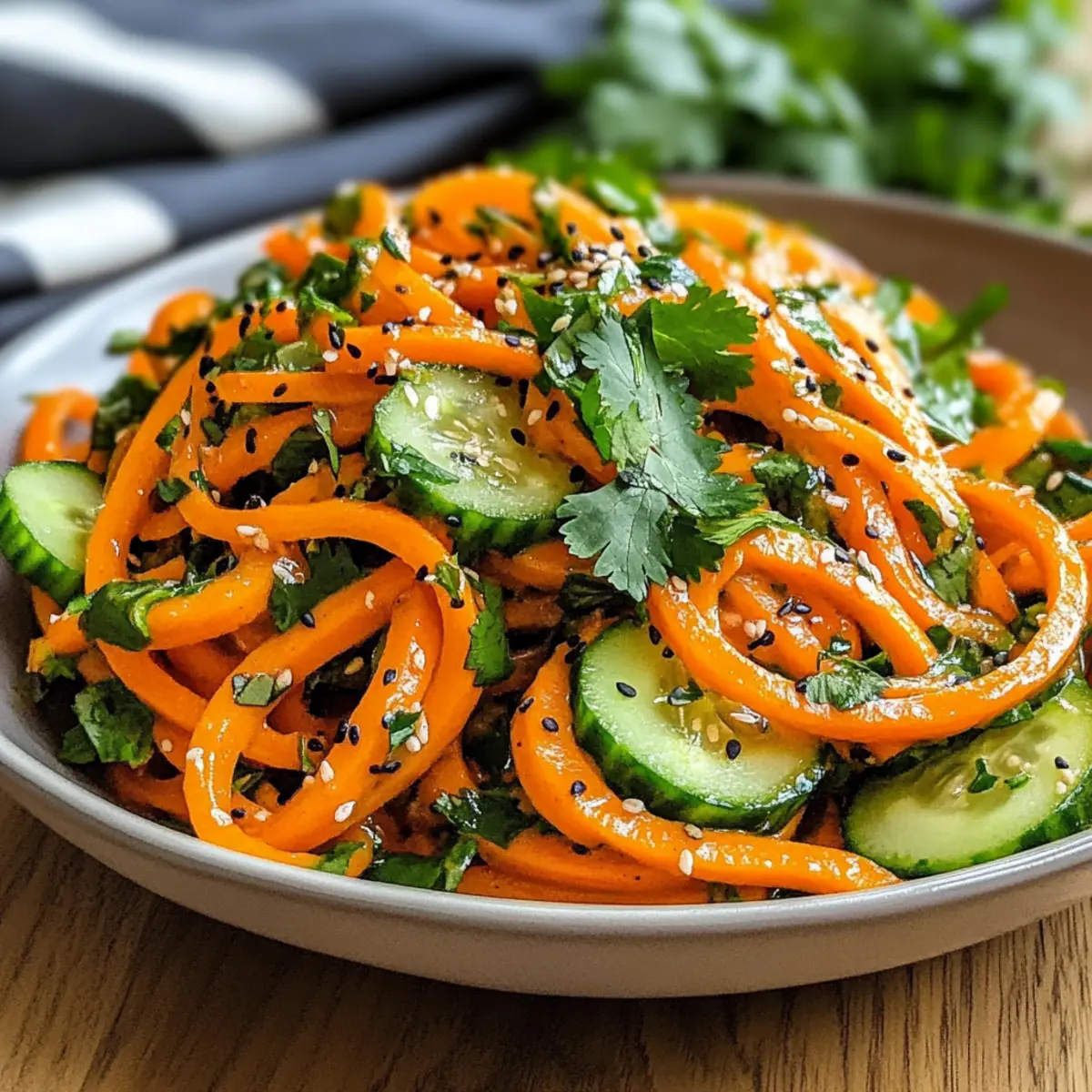 Zesty Asian Carrot Cucumber Salad
