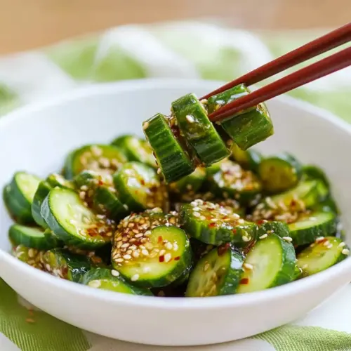 Viral Asian Cucumber Salad