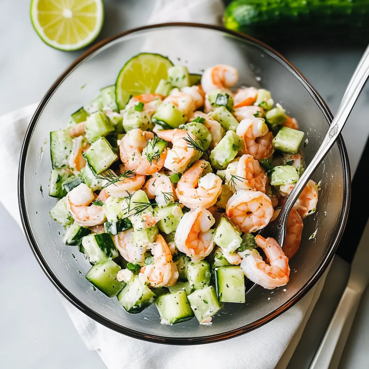 Cucumber Shrimp Salad
