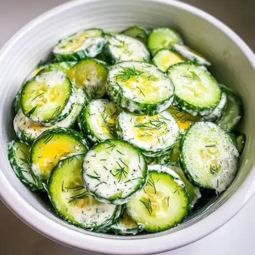 Pickle Juice Ranch Cucumber Salad