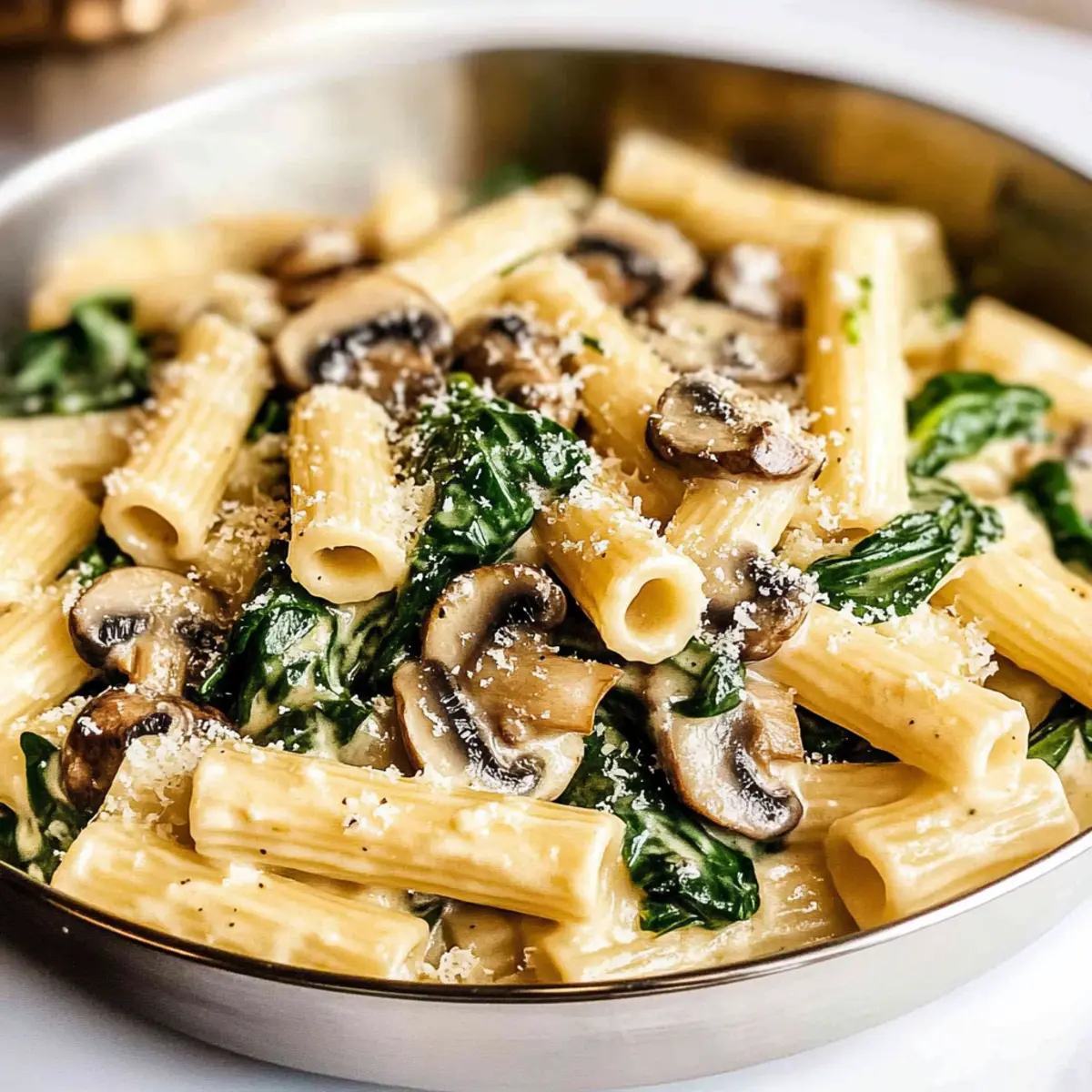 Spinach Mushroom Pasta