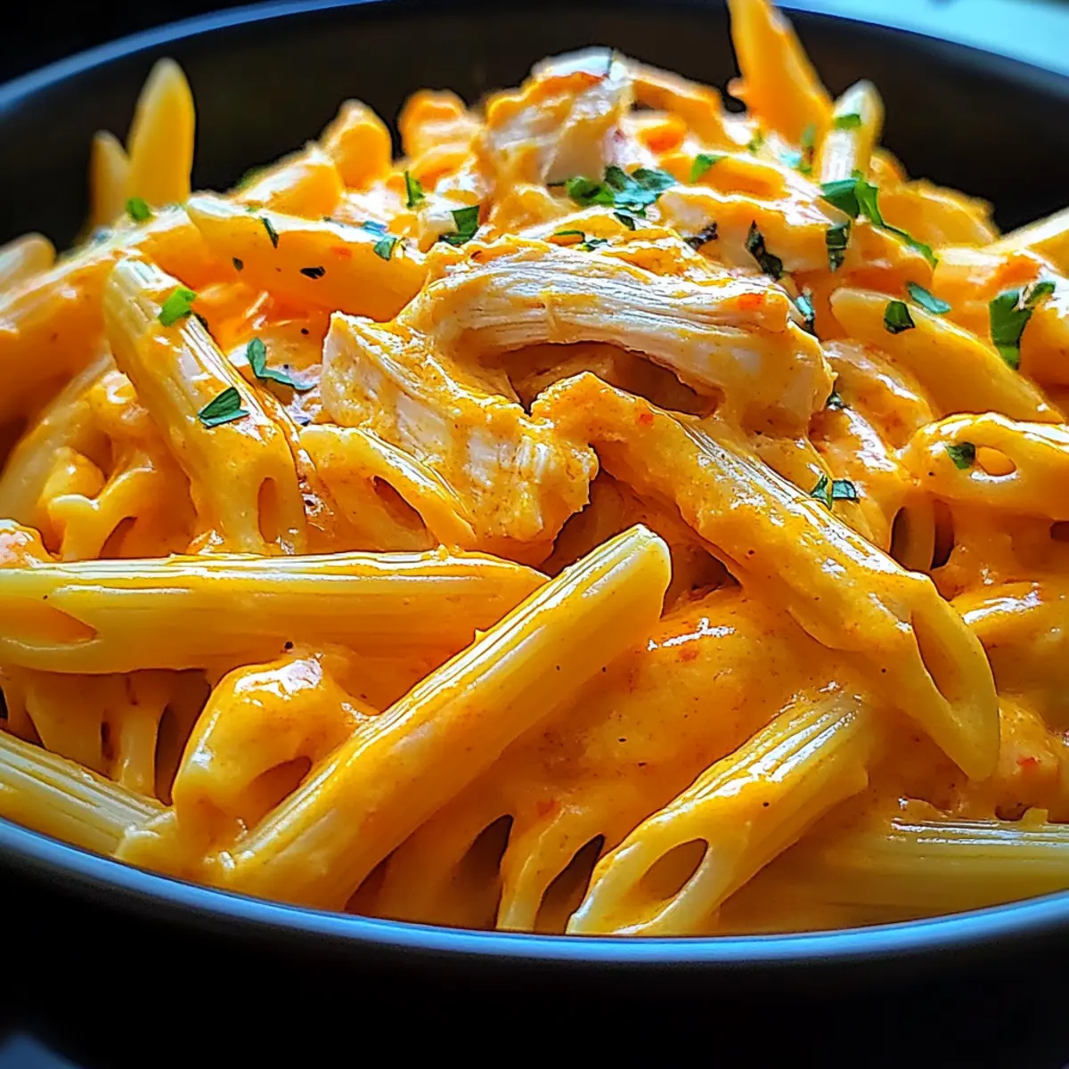 One-Pot Creamy Buffalo Chicken Pasta