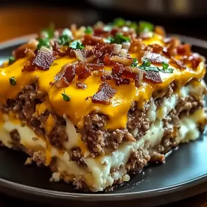 Cheesy Loaded Meatloaf Casserole