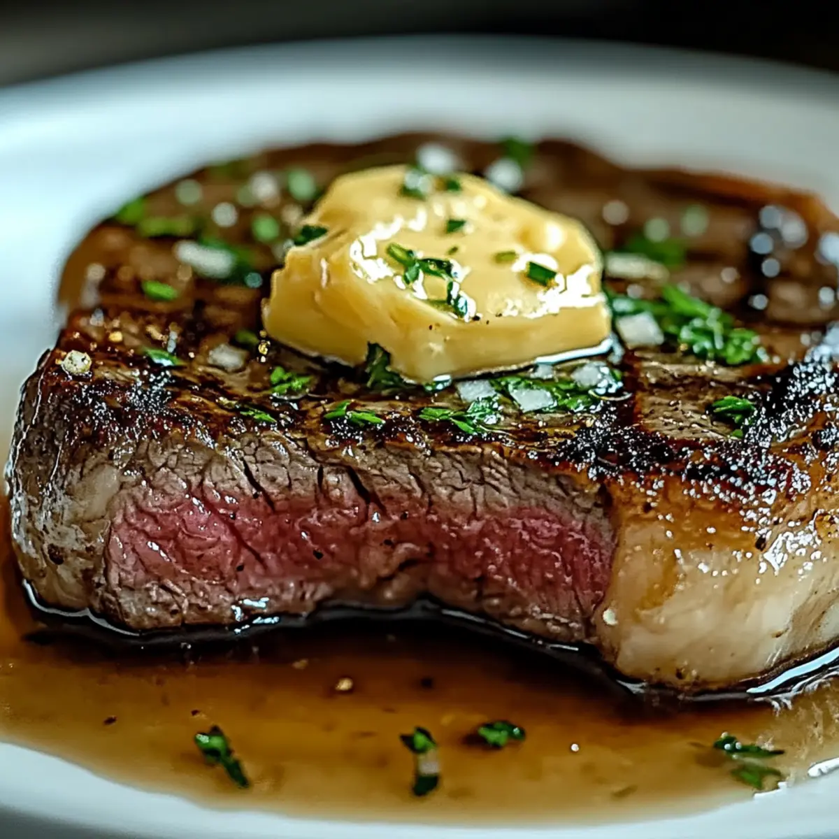 Garlic Butter Ribeye Steak