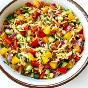 Summer Orzo Pasta Salad