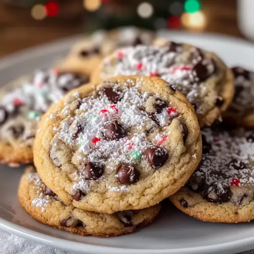 Winter Wonderland Chocolate Chip Christmas Cookies