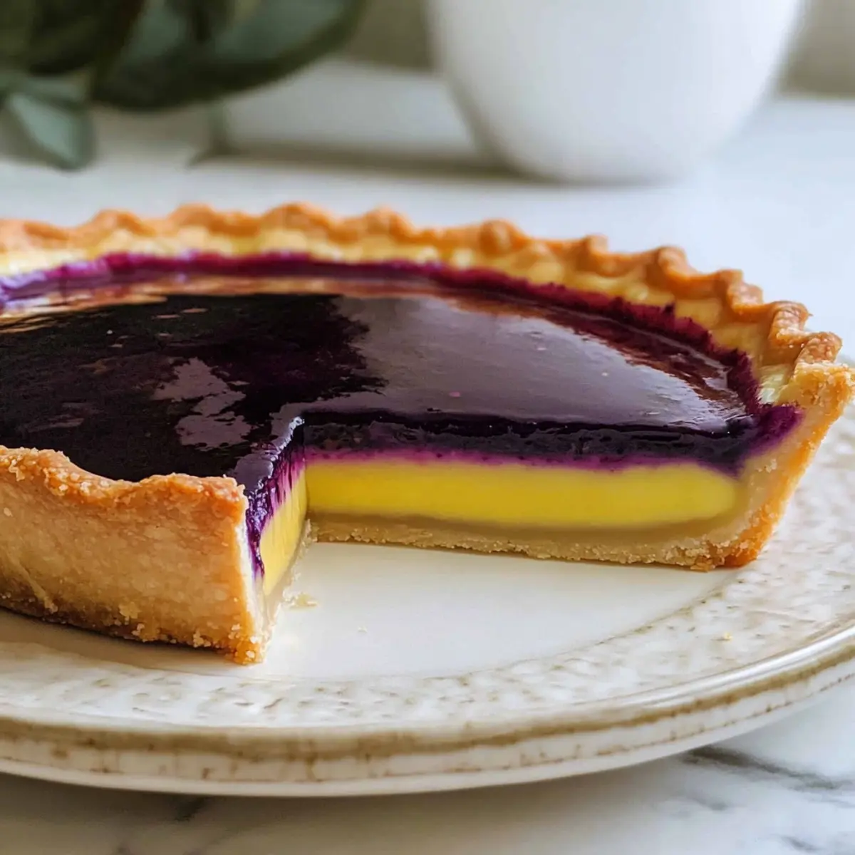 Blueberry–Lemon Curd Tart