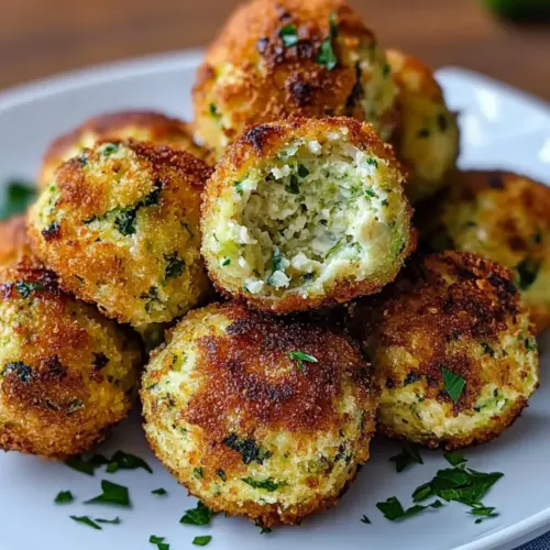 Crispy Zucchini-Feta Balls