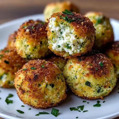 Crispy Zucchini-Feta Balls