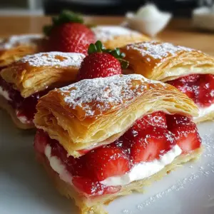 Strawberry Flaky Puff Pastry