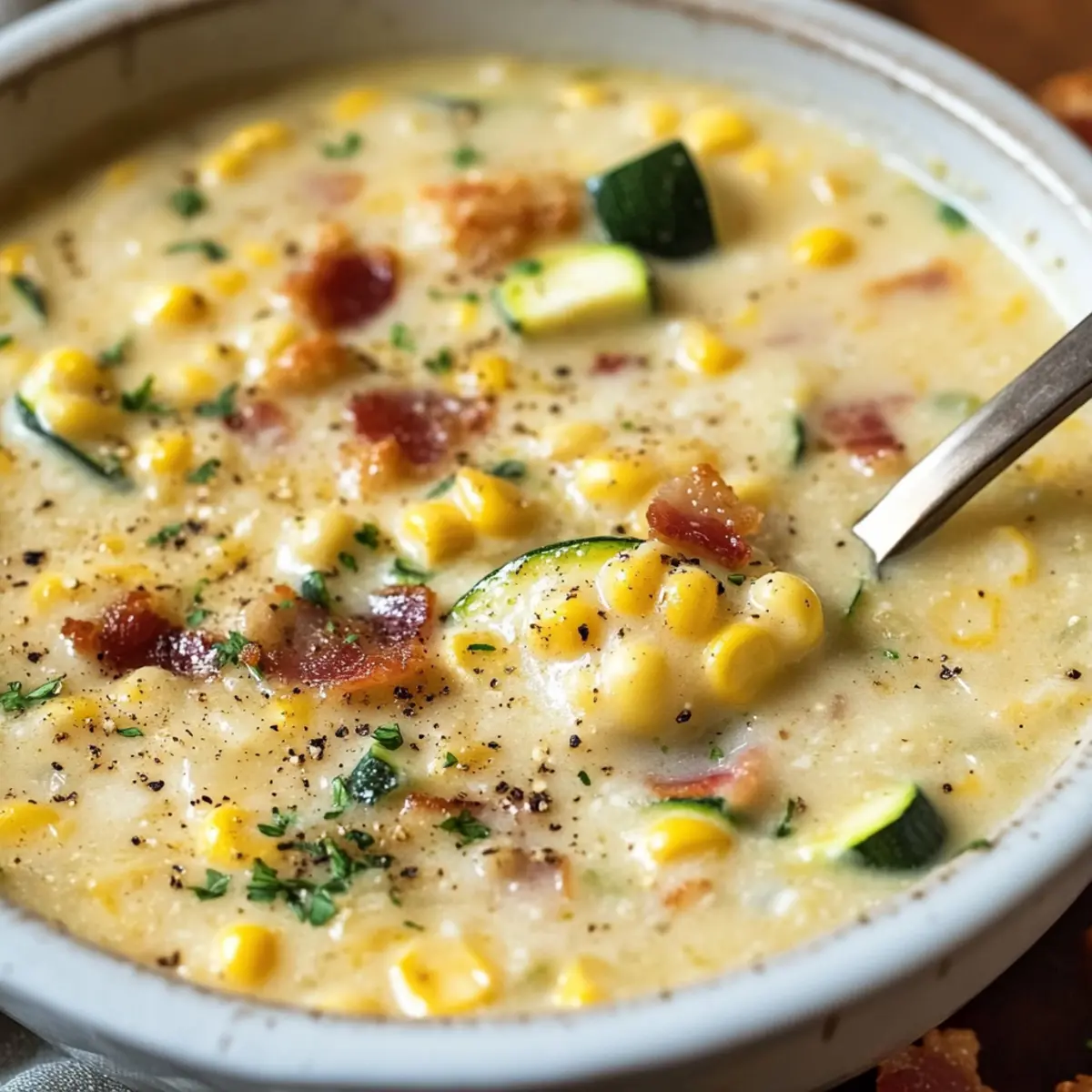 Summer Corn and Zucchini Chowder