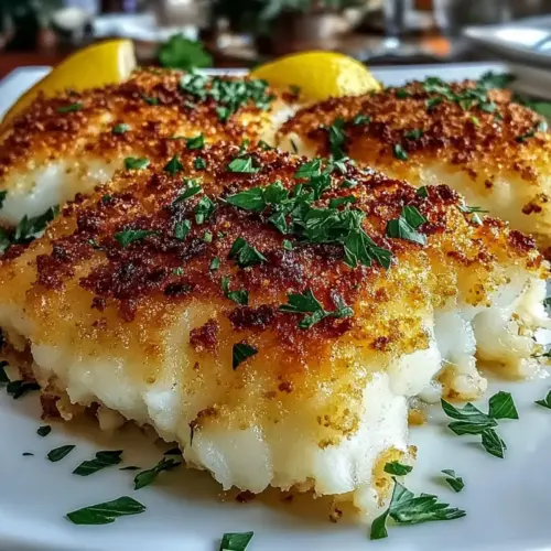 Crispy Parmesan Crusted Cod