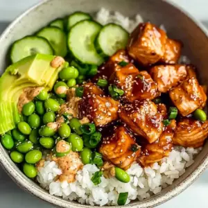 Honey Sriracha Salmon Bowls
