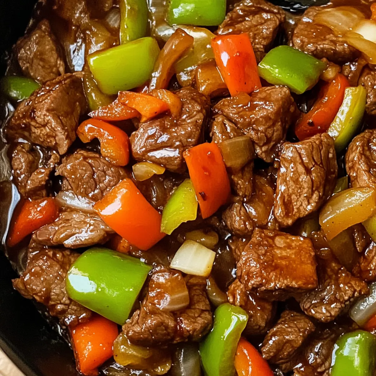 Chinese Pepper Steak with Onions