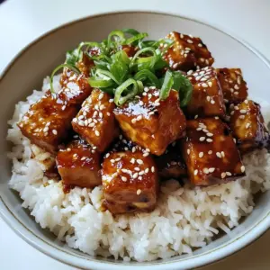 Crispy Honey Garlic Tofu