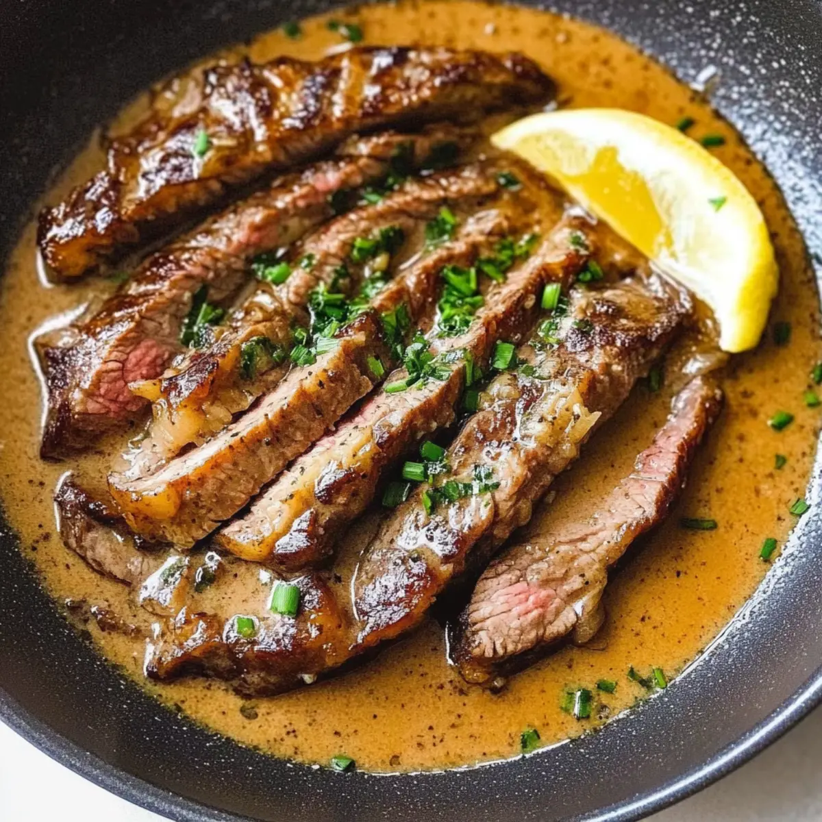 Pan-Seared Steak in Butter Sauce